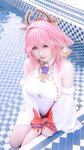 [Cosplay] 樱梨梨 八重神子泳装