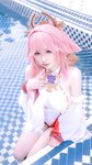 [Cosplay] 樱梨梨 八重神子泳装