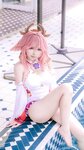 [Cosplay] 樱梨梨 八重神子泳装