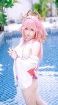 [Cosplay] 樱梨梨 八重神子泳装