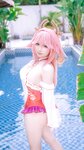 [Cosplay] 樱梨梨 八重神子泳装