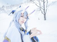 [Cosplay] 音琴ひつじ - 雪鬼草子