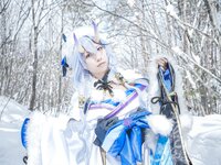 [Cosplay] 音琴ひつじ - 雪鬼草子