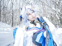 [Cosplay] 音琴ひつじ - 雪鬼草子