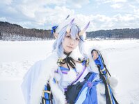 [Cosplay] 音琴ひつじ - 雪鬼草子