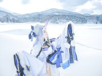 [Cosplay] 音琴ひつじ - 雪鬼草子