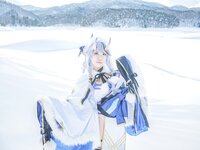 [Cosplay] 音琴ひつじ - 雪鬼草子
