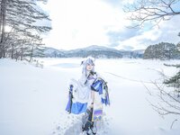 [Cosplay] 音琴ひつじ - 雪鬼草子