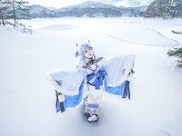 [Cosplay] 音琴ひつじ - 雪鬼草子