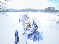 [Cosplay] 音琴ひつじ - 雪鬼草子