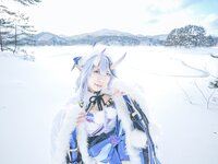 [Cosplay] 音琴ひつじ - 雪鬼草子
