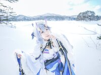 [Cosplay] 音琴ひつじ - 雪鬼草子