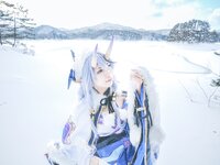 [Cosplay] 音琴ひつじ - 雪鬼草子