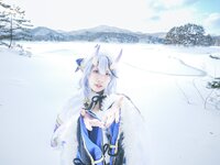[Cosplay] 音琴ひつじ - 雪鬼草子