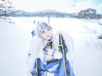 [Cosplay] 音琴ひつじ - 雪鬼草子