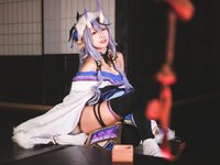 [Cosplay] 音琴ひつじ - 雪鬼草子
