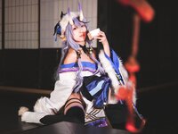 [Cosplay] 音琴ひつじ - 雪鬼草子