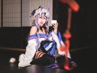 [Cosplay] 音琴ひつじ - 雪鬼草子