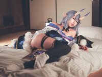 [Cosplay] 音琴ひつじ - 雪鬼草子