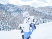 [Cosplay] 音琴ひつじ - 雪鬼草子