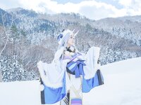 [Cosplay] 音琴ひつじ - 雪鬼草子