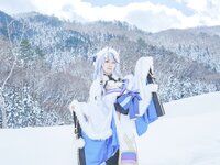 [Cosplay] 音琴ひつじ - 雪鬼草子