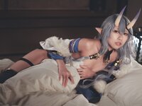 [Cosplay] 音琴ひつじ - 雪鬼草子
