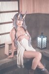 [Cosplay] 音琴ひつじ - 雪鬼草子