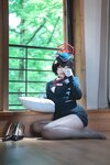 [Cosplay] 半半子 – ガイド春日ツバキ [86P6V-593MB]