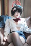 [Cosplay] 半半子 – ガイド春日ツバキ [86P6V-593MB]