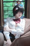 [Cosplay] 半半子 – ガイド春日ツバキ [86P6V-593MB]