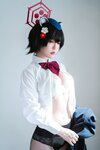 [Cosplay] 半半子 – ガイド春日ツバキ [86P6V-593MB]