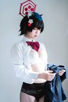 [Cosplay] 半半子 – ガイド春日ツバキ [86P6V-593MB]