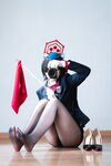 [Cosplay] 半半子 – ガイド春日ツバキ [86P6V-593MB]