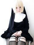 [Cosplay] YiXiaoYangZe 一小央泽 - Black nun 黑修女