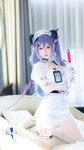 [Cosplay] 樱梨梨 刻晴魅魔护士