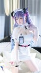 [Cosplay] 樱梨梨 刻晴魅魔护士