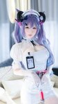[Cosplay] 樱梨梨 刻晴魅魔护士