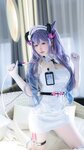 [Cosplay] 樱梨梨 刻晴魅魔护士