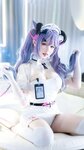 [Cosplay] 樱梨梨 刻晴魅魔护士