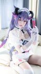 [Cosplay] 樱梨梨 刻晴魅魔护士