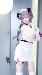 [Cosplay] 樱梨梨 刻晴魅魔护士