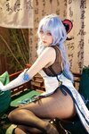 [Cosplay] 屑雪雪鸭 甘雨 青花瓷旗袍