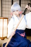 [Cosplay] 樱梨梨 绫华剑道服