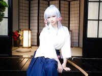 [Cosplay] 樱梨梨 绫华剑道服