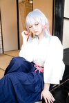 [Cosplay] 樱梨梨 绫华剑道服
