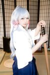 [Cosplay] 樱梨梨 绫华剑道服