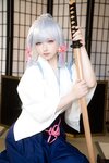 [Cosplay] 樱梨梨 绫华剑道服
