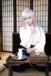 [Cosplay] 樱梨梨 绫华剑道服