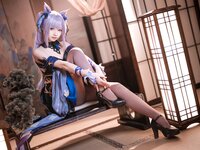 [Cosplay] 大大卷卷小卷 原神刻晴 皮肤
